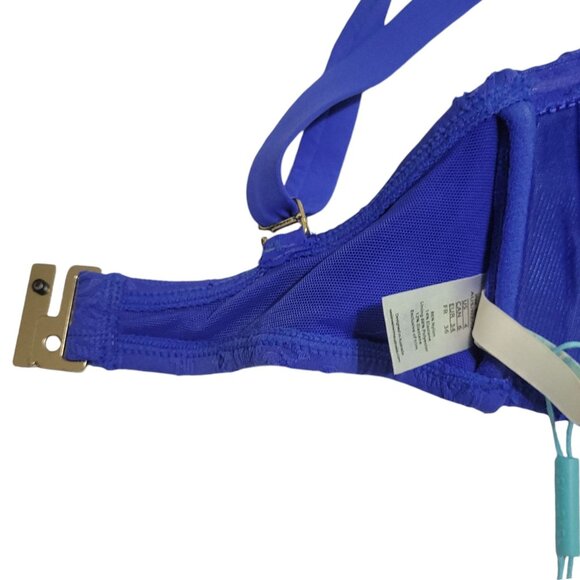 Sea Level Swim Australia Chantilly Bandeau Swim Top Azure DD/E Cup  US 4 - Picture 14 of 15